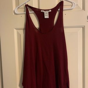 Women's Burgundy Tank Top Size Small
